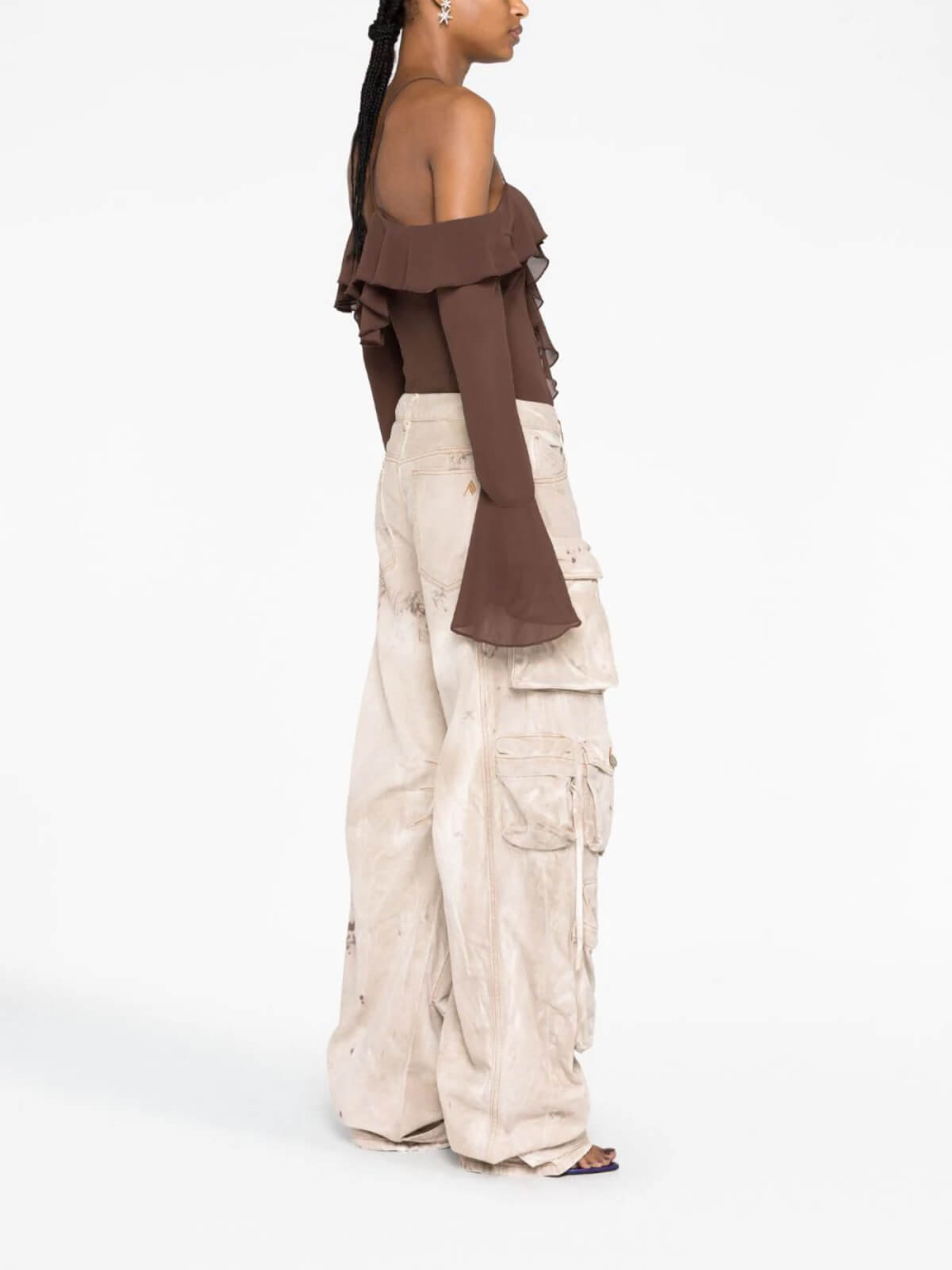Fern Wide Leg Cargo Jeans - Image 4